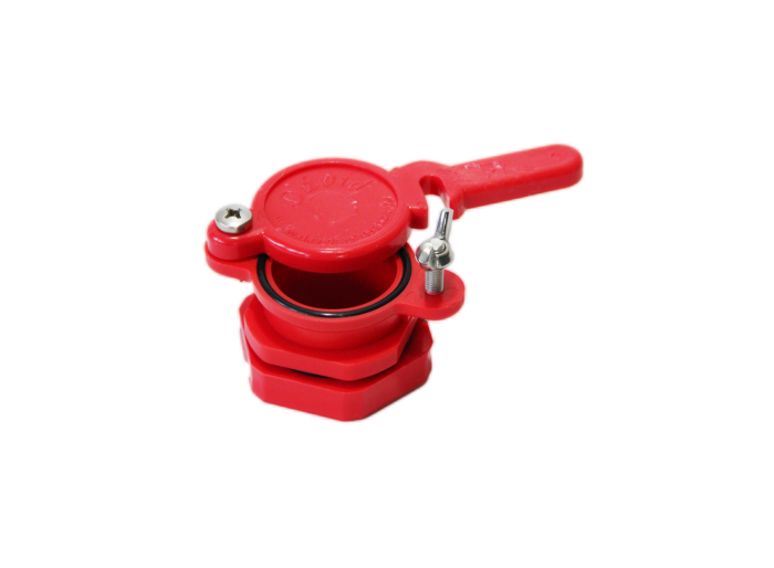 Mézcsap 6/4″ műanyag Ø=40 mm piros