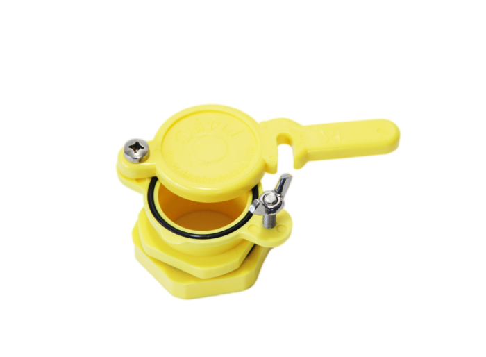 Mézcsap 6/4″ műanyag Ø=40 mm sárga