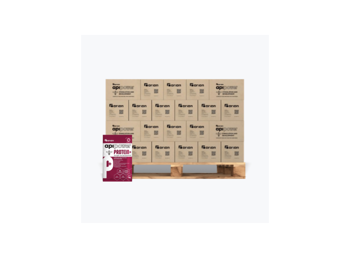 APIPOWER PROTEIN+ vitaminos, fehérjés cukorlepény – raklapon
