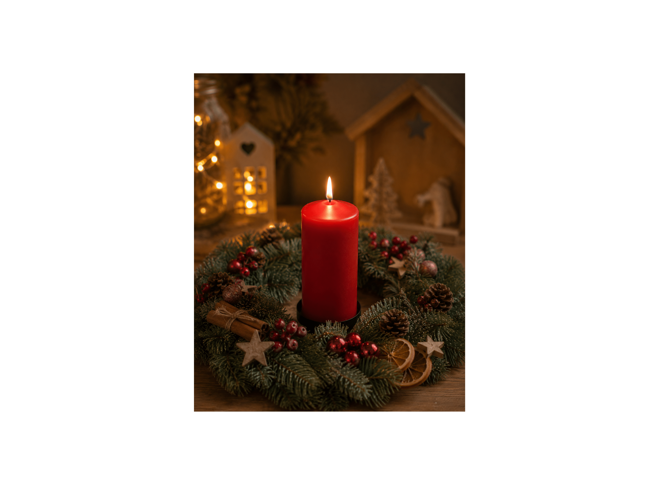 Adventi koszorú gyertya szilikon öntőforma szgy107 - Image 2
